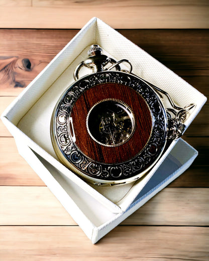 Montre de Poche "Heritage Timekeeper" avec Possibilité de Gravure