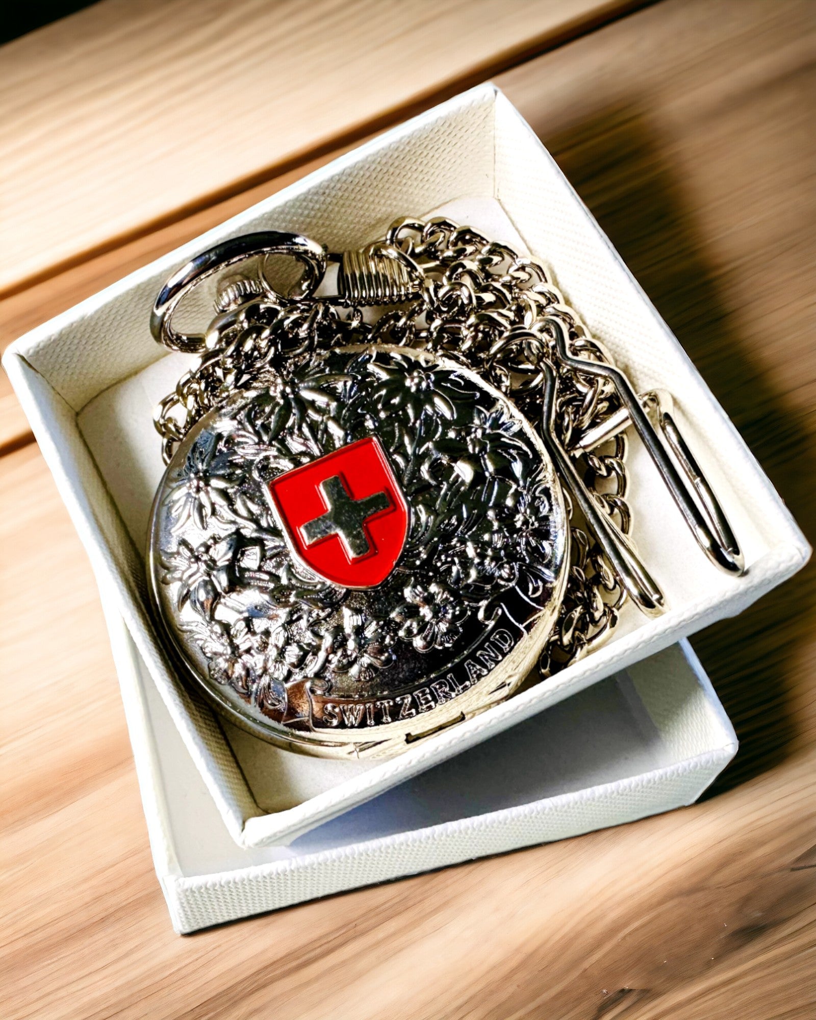 Zakhorloge "Heritage Helvetia" met Graveermogelijkheid