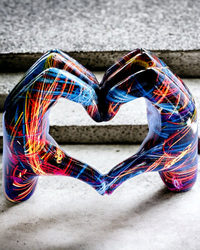 Kalejdoskop Serce – Décoration Artisanale en Résine avec Possibilité de Gravure