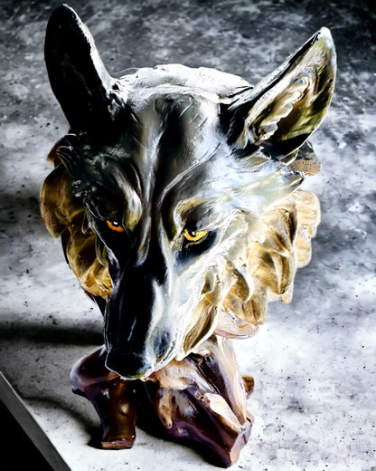 "Wilczy Duch" – Figurine décorative avec possibilité de personnalisation par gravure, pour cadeau