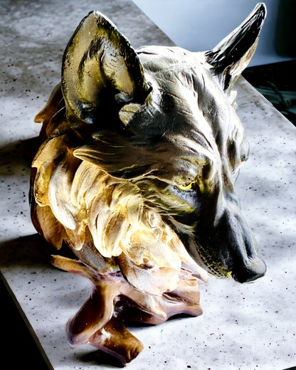 "Wilczy Duch" – Figurine décorative avec possibilité de personnalisation par gravure, pour cadeau