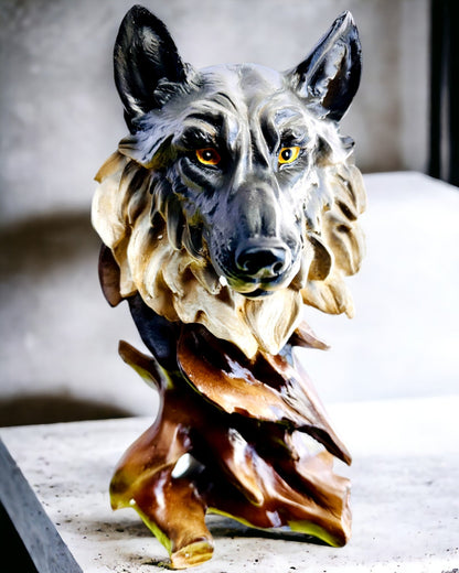 "Wilczy Duch" – Figurine décorative avec possibilité de personnalisation par gravure, pour cadeau
