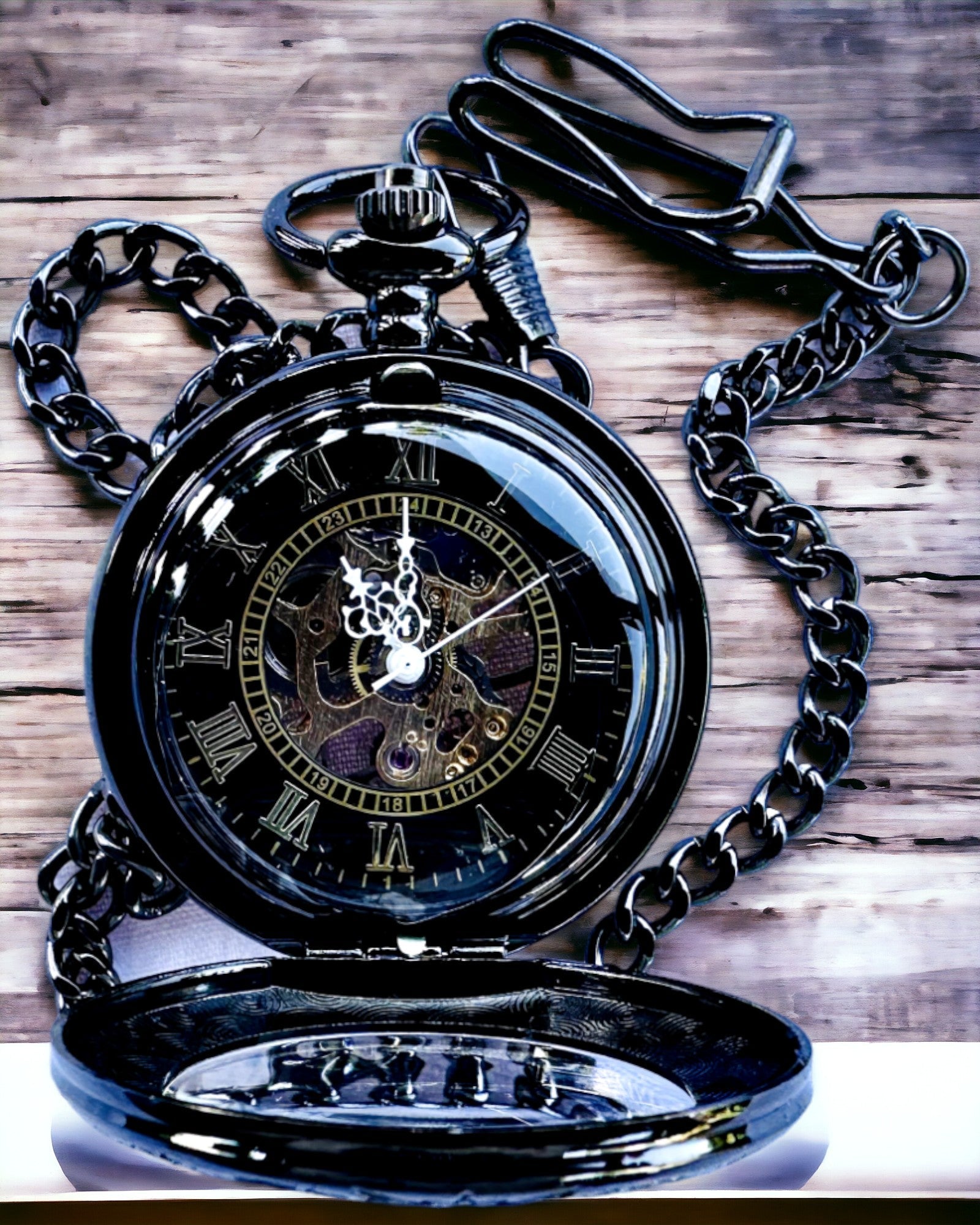 Montre de Poche "Élégant Chronomètre" avec Possibilité de Gravure