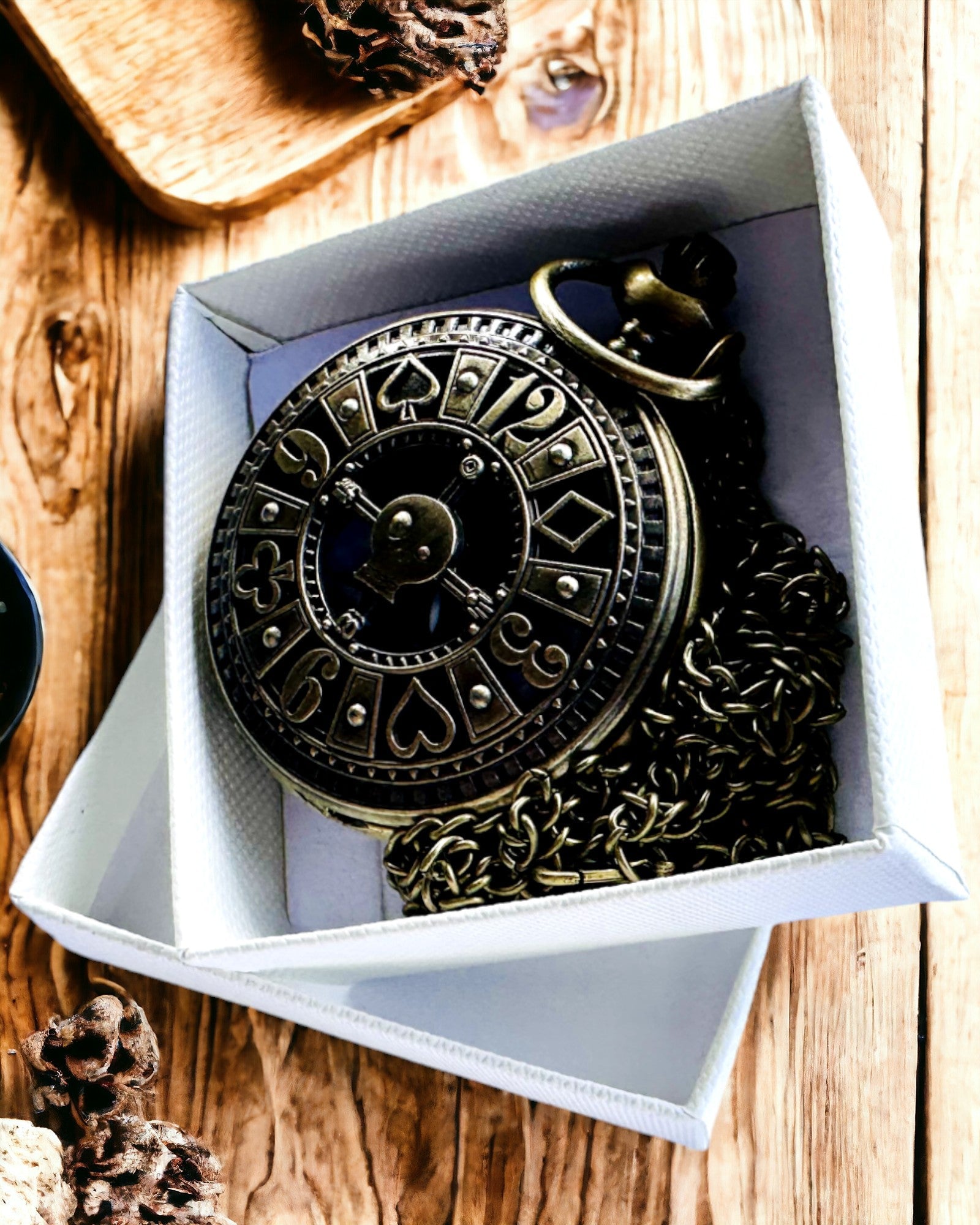 Montre de poche "Heritage Timekeeper" Cadeau personnalisé avec gravure