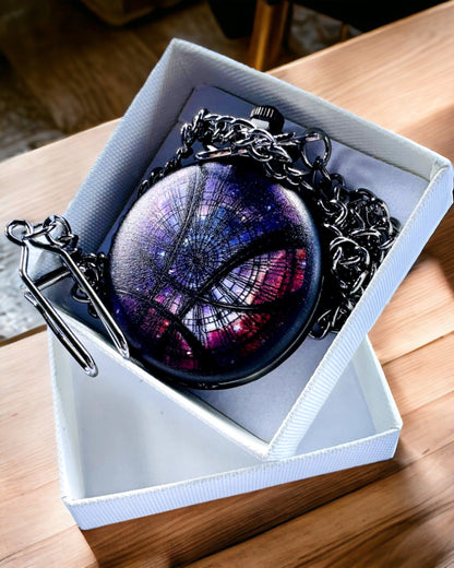 Montre de Poche "Galactic Vision" avec Gravure Personnalisable, cadeau personnalisé