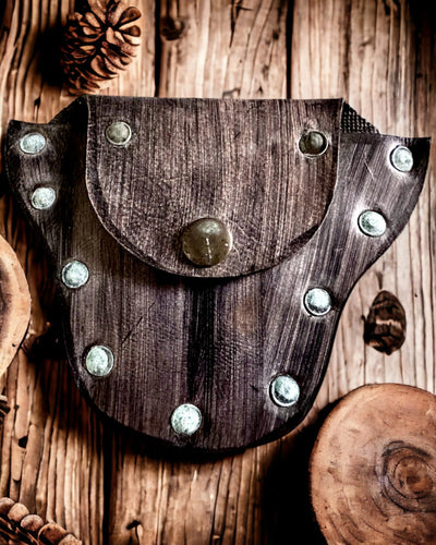 Waldkobold-Versteck-Geldbeutel – Handgefertigter Kleiner Lederbeutel