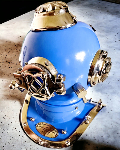 Diepzee-ontdekkershelm - Collectorseditie met Graveermogelijkheid, 35 cm, cadeau voor brandweerman of duiker