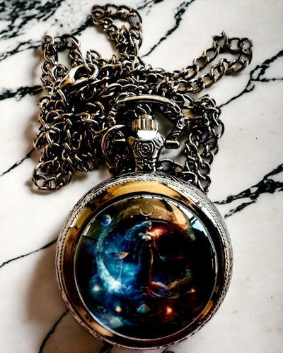 Pocket Watch "Galactic Timekeeper" - personalization with engraving available