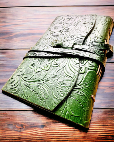 Carnet Premium en Cuir "Élégance Naturelle" - 200 pages, 120g, carnet, carnet de croquis, 2 couleurs au choix, personnalisation par gravure