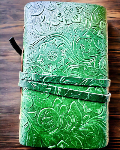 Carnet Premium en Cuir "Élégance Naturelle" - 200 pages, 120g, carnet, carnet de croquis, 2 couleurs au choix, personnalisation par gravure