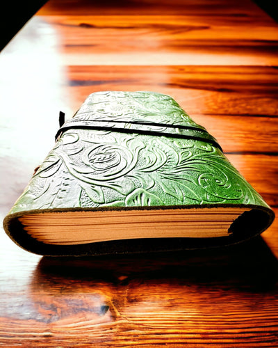 Carnet Premium en Cuir "Élégance Naturelle" - 200 pages, 120g, carnet, carnet de croquis, 2 couleurs au choix, personnalisation par gravure