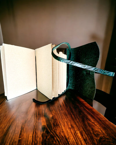 Carnet Premium en Cuir "Élégance Naturelle" - 200 pages, 120g, carnet, carnet de croquis, 2 couleurs au choix, personnalisation par gravure