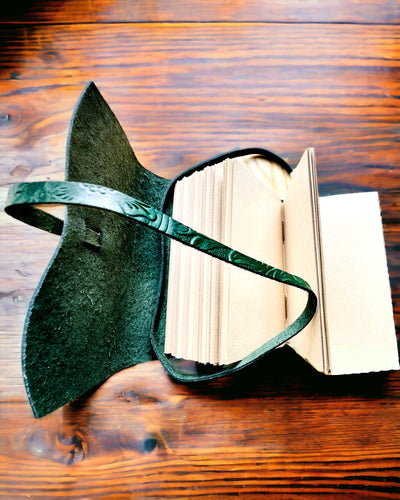 Carnet Premium en Cuir "Élégance Naturelle" - 200 pages, 120g, carnet, carnet de croquis, 2 couleurs au choix, personnalisation par gravure