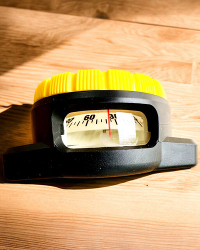 Duikkompas AquaGuide - waterdicht kompas met luminescentiefunctie en flexibele band, mogelijkheid tot personalisatie