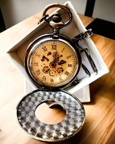 Taschenuhr "Retro Elegance", Personalisierung mit Gravur möglich