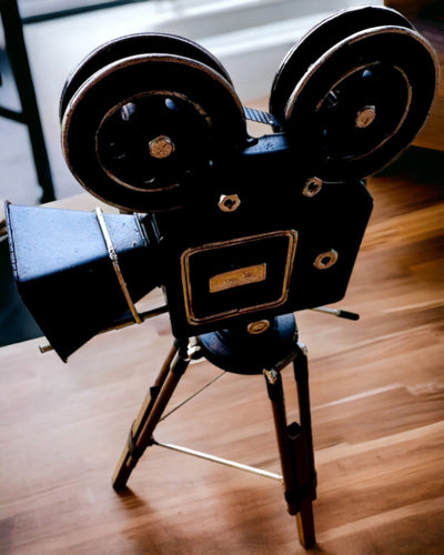 Retro Camera "Filmische Nostalgie", mogelijkheid tot personalisatie met gravure