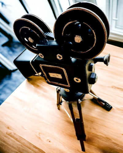 Retro Camera "Filmische Nostalgie", mogelijkheid tot personalisatie met gravure