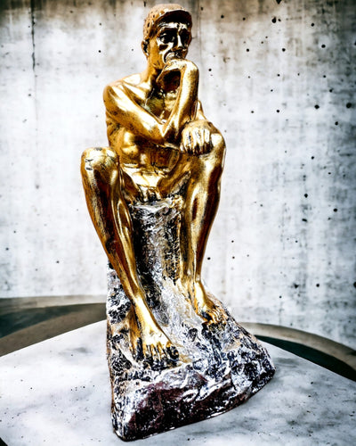 Penseur Doré - Figurine en résine, personnalisation par gravure