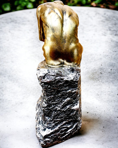 Penseur Doré - Figurine en résine, personnalisation par gravure