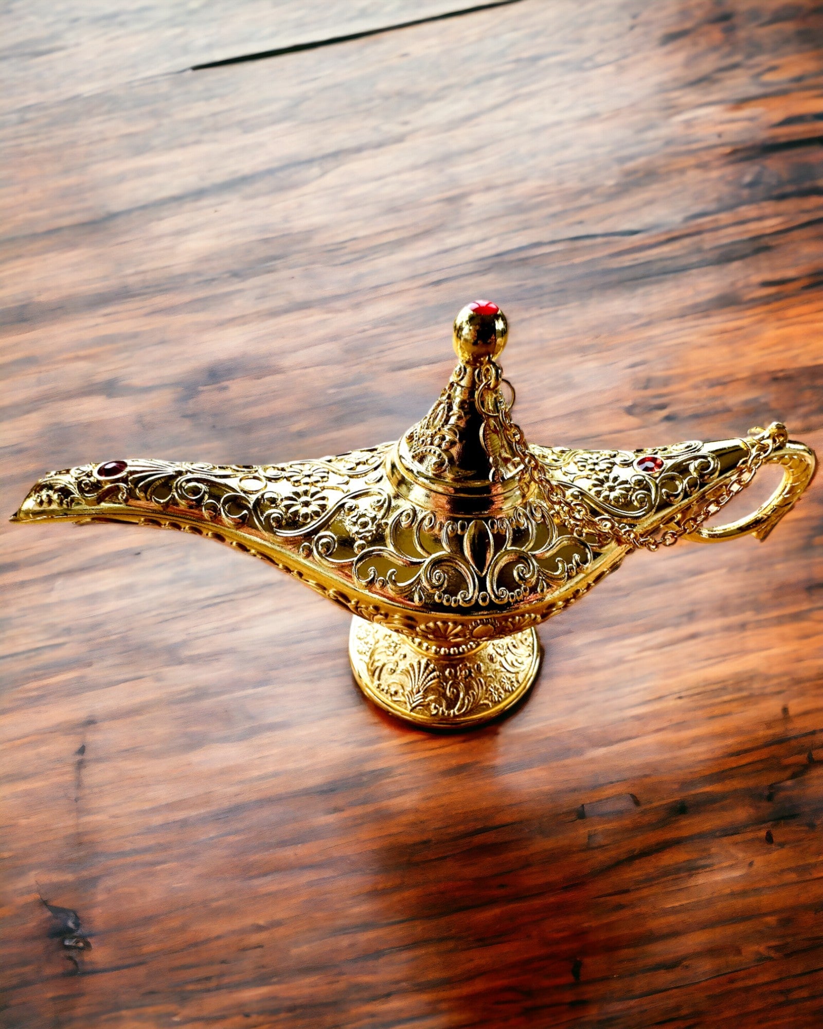 Lampe Magique d'Aladin avec Option de Gravure - Variante Classique Dorée, entrelacée
