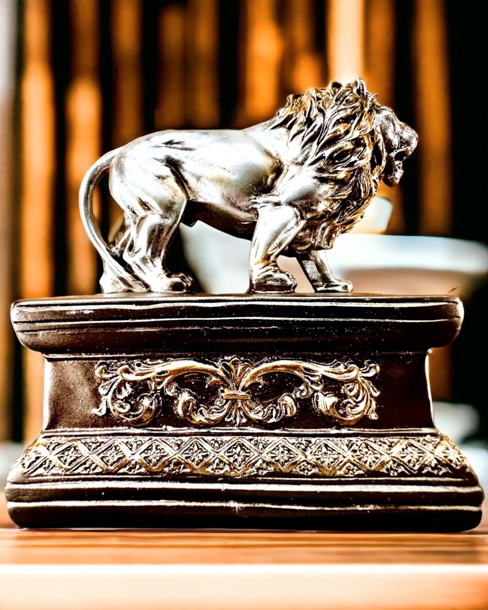 Gardien Lion – Figurine avec Possibilité de Gravure
