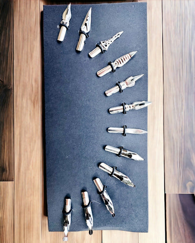 Exclusieve Kalligrafieset, vulpen om te dopen en inktset, personalisatie met gravure