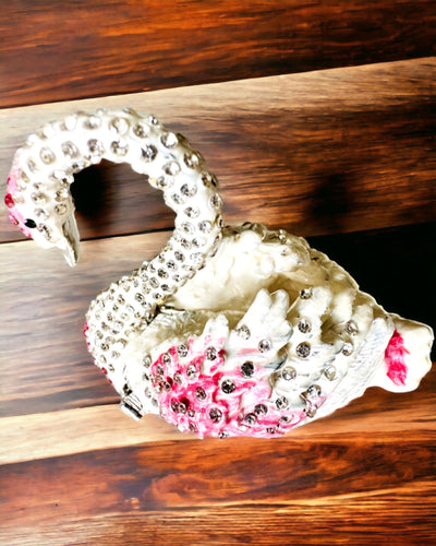 Elegante Sieradendoos "Zwanenjuweel" - personalisatie met gravure