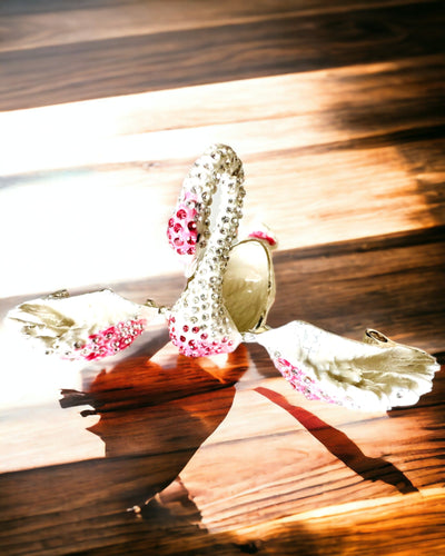 Elegante Sieradendoos "Zwanenjuweel" - personalisatie met gravure