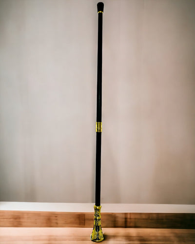 Luxe Stok met Gouden Handvat in de Vorm van een Bloem – Elegant en Modieus, 93 cm