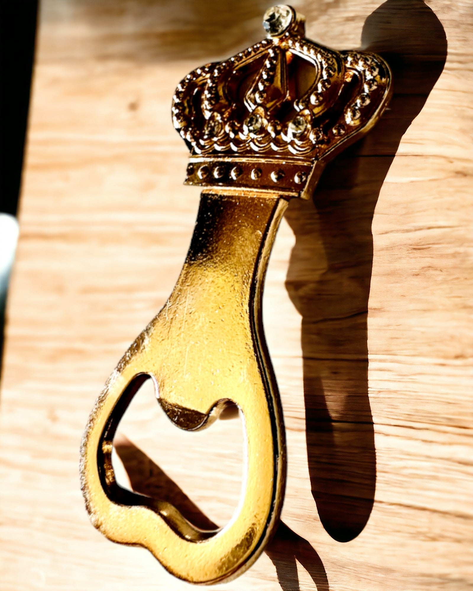 Gouden flesopener "Korona Króla" met mogelijkheid tot personalisatie met gravure