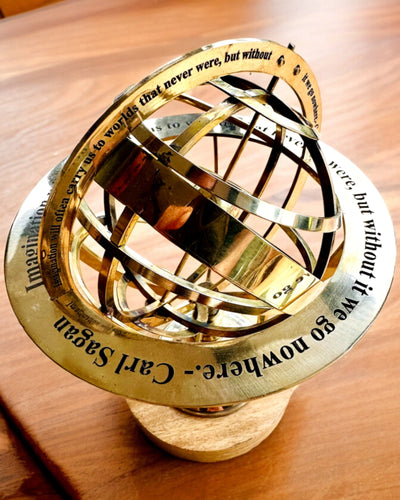 Astrolabium Artis - Handcrafted with Engraving Option, Office Decoration, Premium