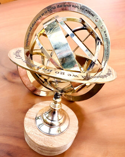 Astrolabium Artis - Handcrafted with Engraving Option, Office Decoration, Premium
