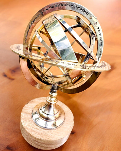 Astrolabium Artis - Handcrafted with Engraving Option, Office Decoration, Premium