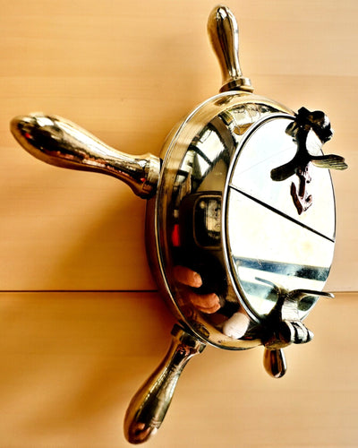 Messing Kapiteinsasbak - optie voor personalisatie als cadeau met gravure, handgemaakt