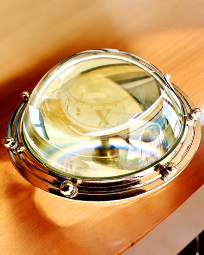 Bailey Compass Clock - Élégante Horloge avec motif de Boussole avec Possibilité de Gravure
