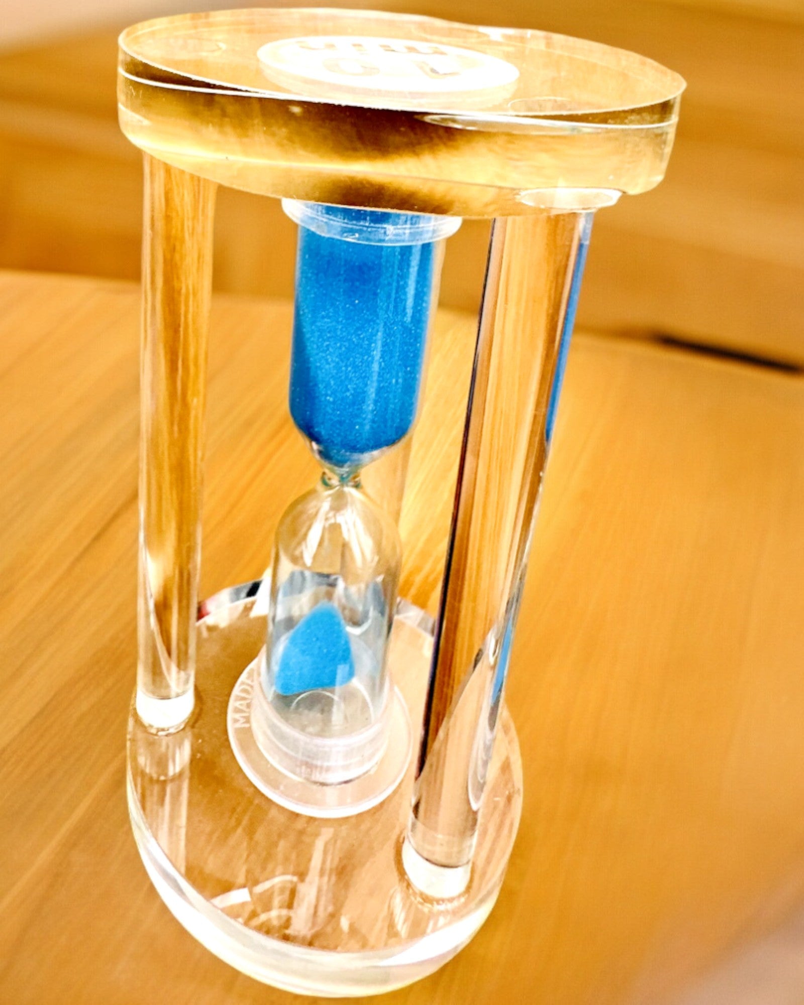Sablier « Blue Elegance », 10 cm de hauteur, mesure 10 minutes de temps