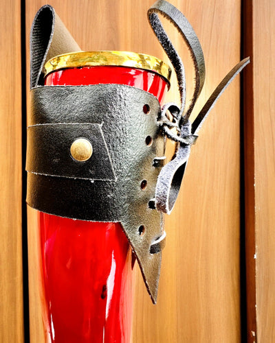 Tasse en corne de guerrier - Rouge - personnalisable avec gravure