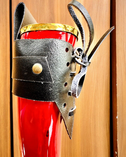 Warrior's Horn Mug - Red - with Customizable Engraving