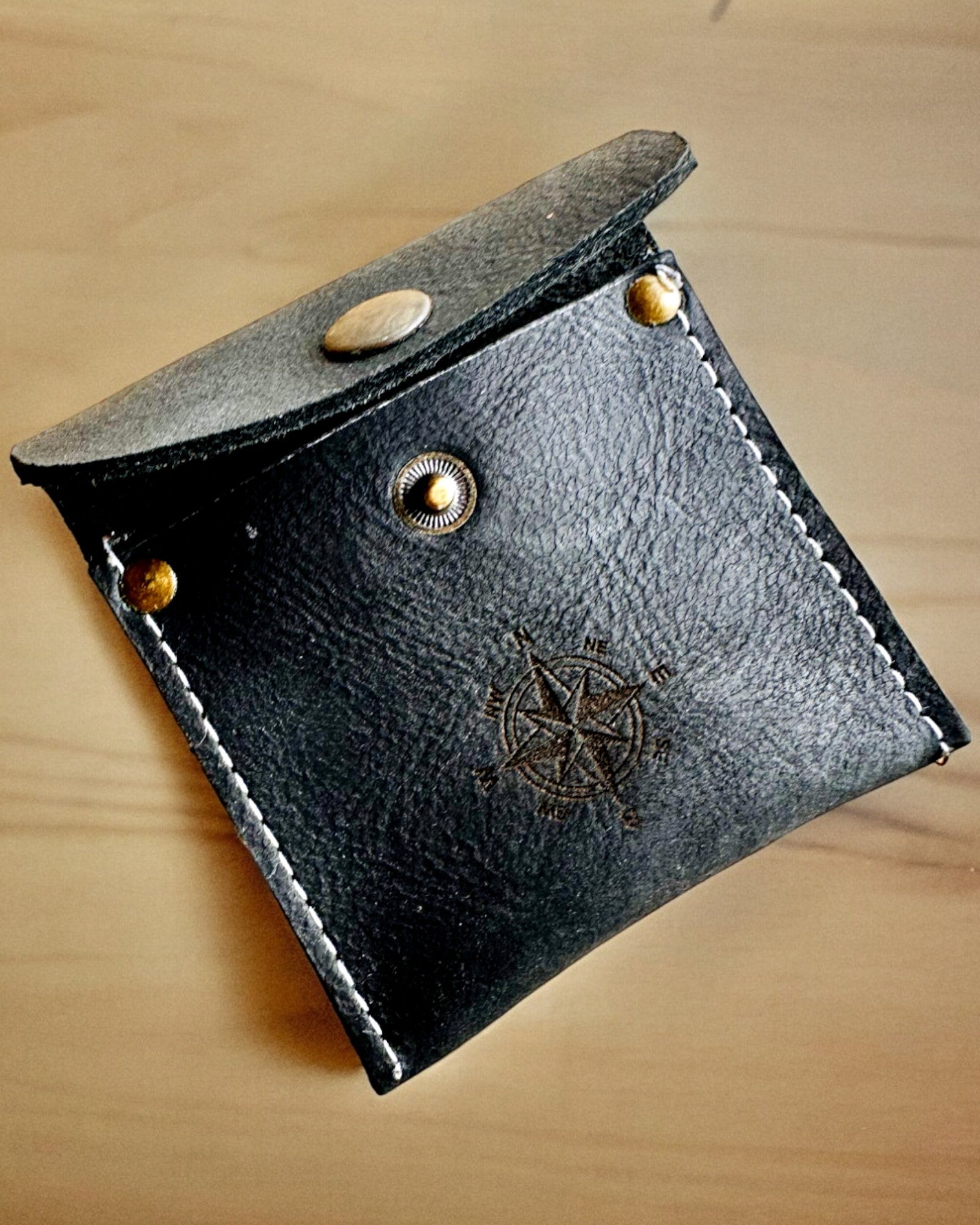 Étui pour montre de poche ou boussole "Voyageur" - possibilité de personnalisation avec gravure