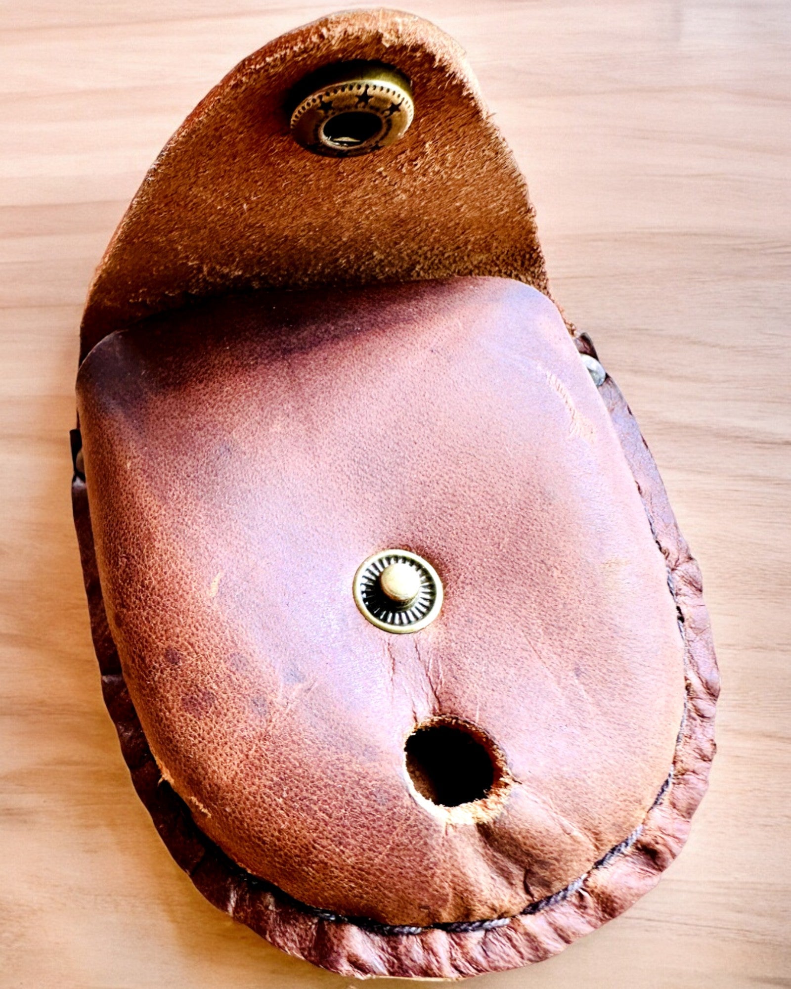 Lederetui "Entdecker" - für Kompaktkompass oder Taschenuhr - Personalisierung mit Gravur möglich