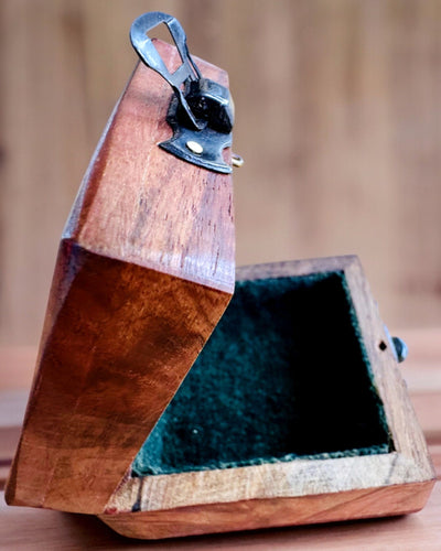 Boîte en bois pour boussole compacte "Maritime" - possibilité de personnalisation par gravure