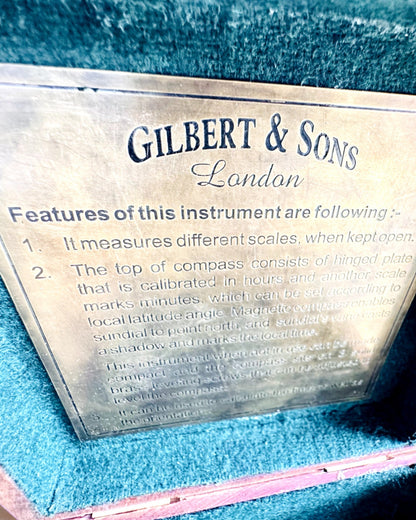 Grand Coffret en Bois pour Boussole "Gilbert & Sons" avec Possibilité de Gravure