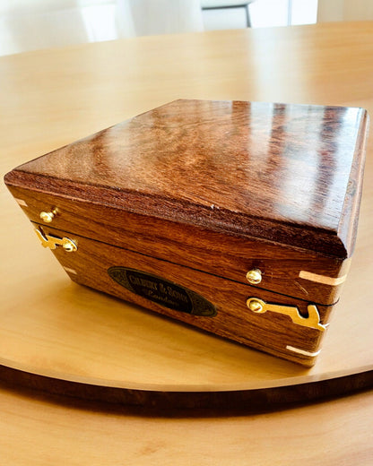 Grand Coffret en Bois pour Boussole "Gilbert & Sons" avec Possibilité de Gravure