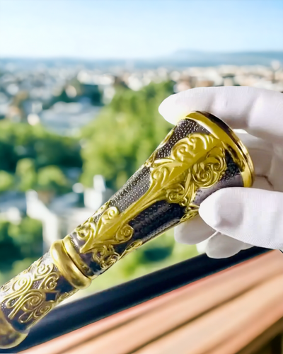 Luxe Stok met Gouden Handvat in de Vorm van een Bloem – Elegant en Modieus, 93 cm