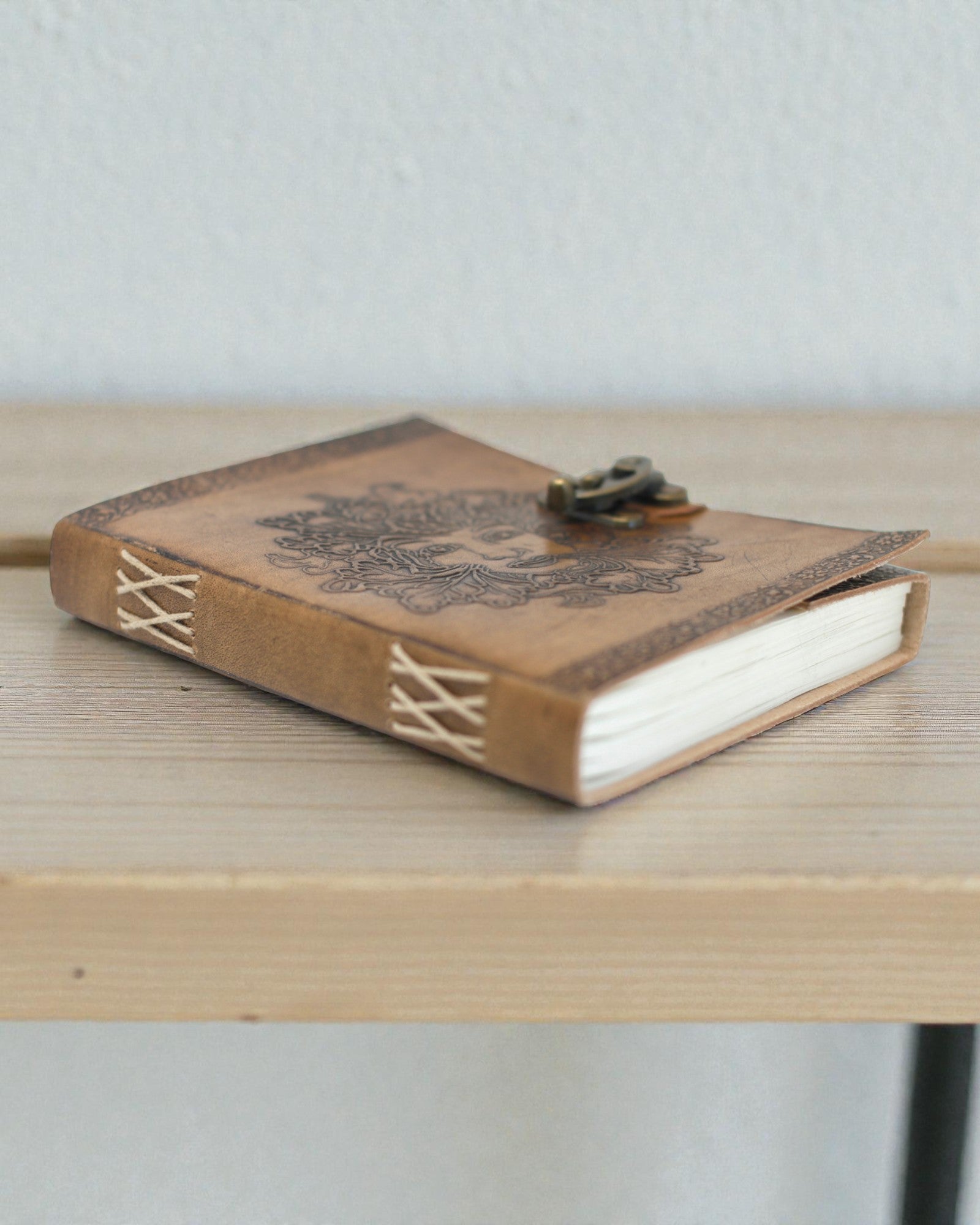 Carnet Greenman en cuir (20x15 cm)