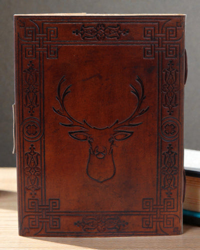 Cervus Spirit – Leather Notebook with a Deer Motif