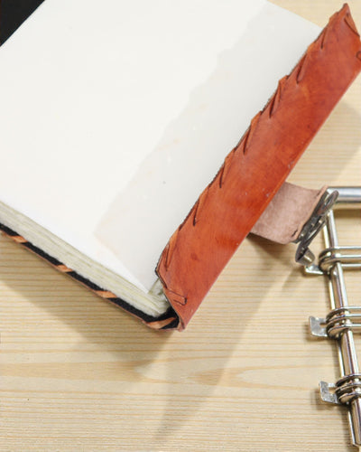 Solarius Guard – Carnet en cuir « Mauvais Œil » avec surpiqûres réalisées à la main