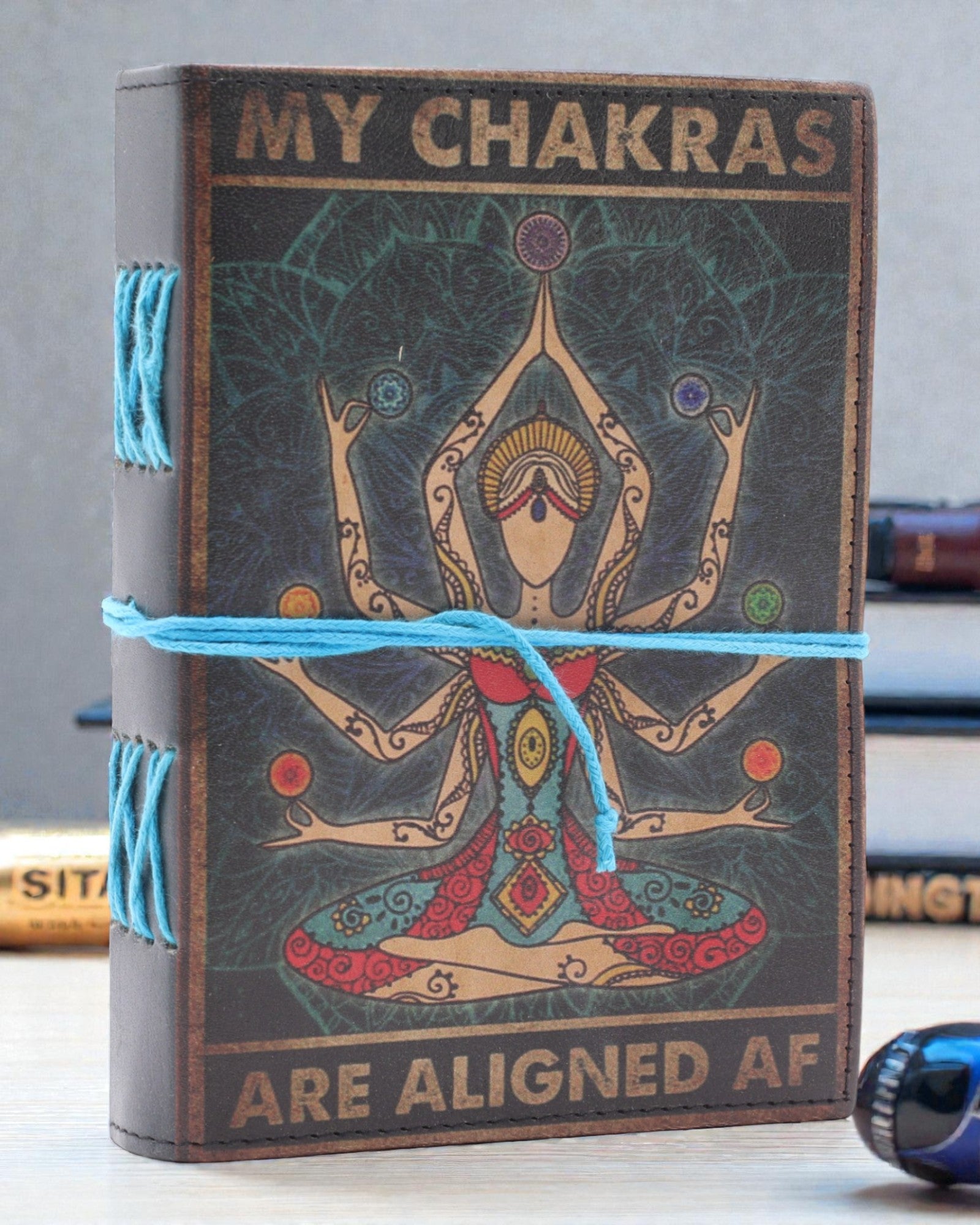 Chakra Flow – Carnet en cuir Mes chakras sont alignés à fond