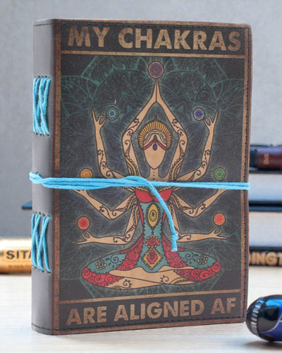 Chakra Flow – Carnet en cuir Mes chakras sont alignés à fond