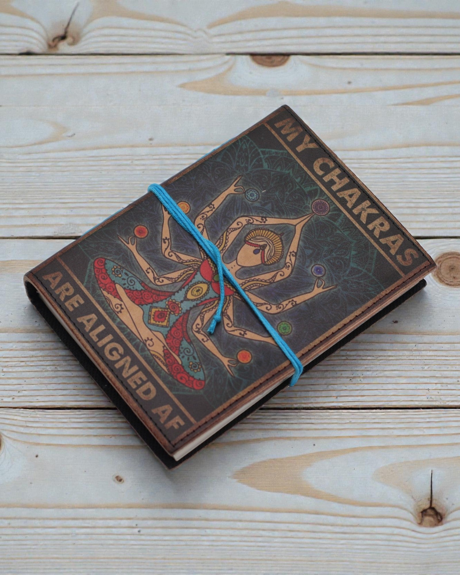 Chakra Flow – Carnet en cuir Mes chakras sont alignés à fond